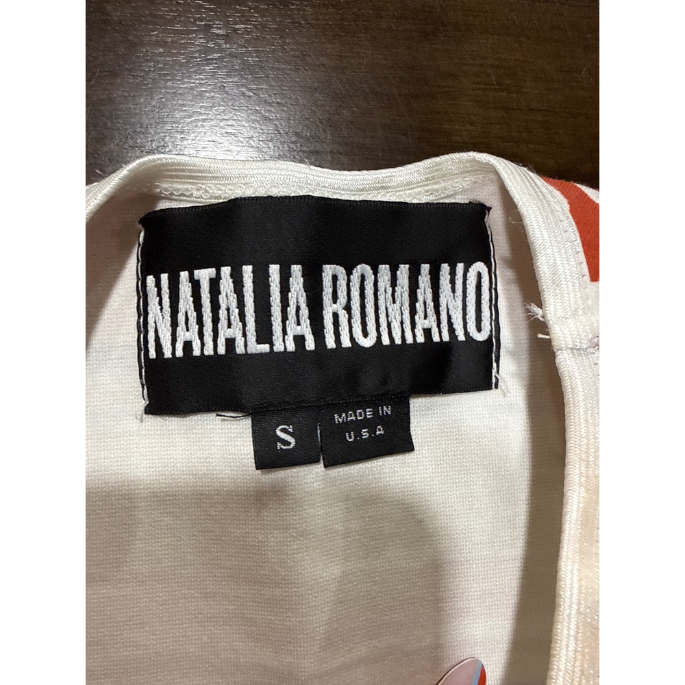 Natalia Romano Patterned Sleeveless Dress in Yellow - Picture 2 of 3